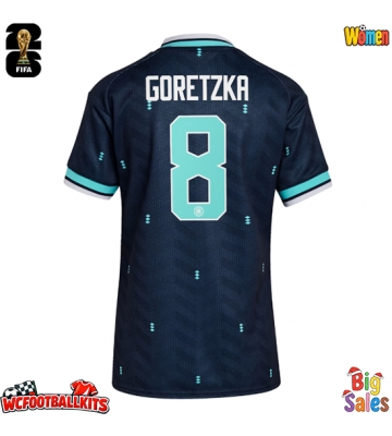 Germany Leon Goretzka #8 Replica Away Stadium Shirt for Women World Cup 2026 Short Sleeve